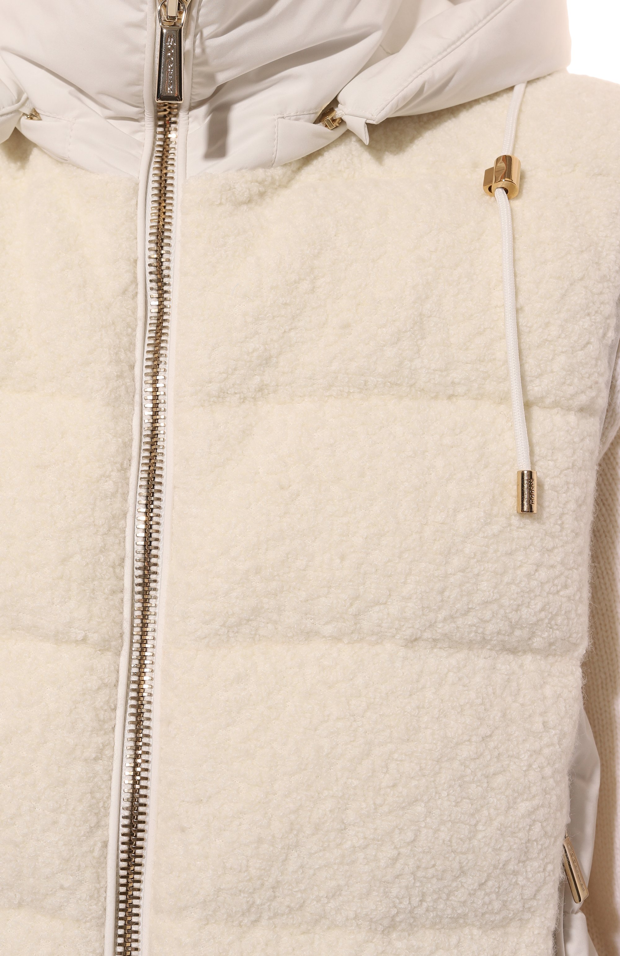 Пуховый жилет MOORER молочного цвета по цене 156000 руб., арт. RA0L-DY_SET, фото 5 Пуховый жилет MOORER, арт. RA0L-DY_SET, фото 5