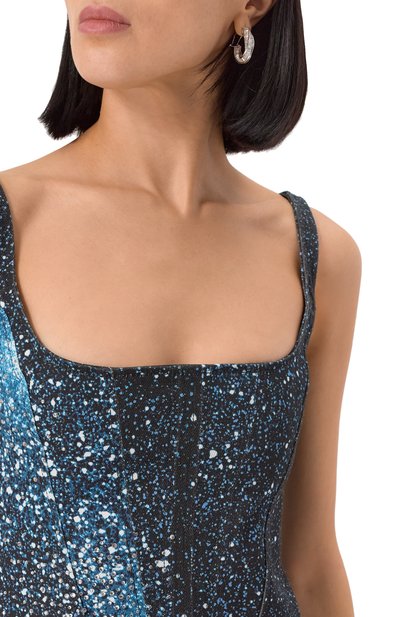 Платье с отделкой стразами GIUSEPPE DI MORABITO, арт. 04SSDND084C 04455, фото 5