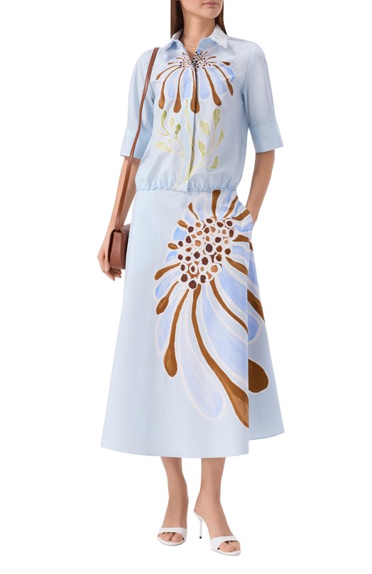 Юбка Dorothee Schumacher 448105 Голубой  448105 Фото 2