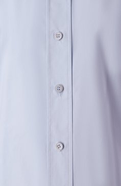 Женская хлопковая рубашка FRAME DENIM голубого цвета, арт. WP25WSH006 | Фото 6 (Драгоценные камни: Проставлено; Материал внешний: Хлопок; Материал сплава: Проставлено; Рукава: Длинные; Длина (для топов): Удлиненные; Женское Кросс-КТ: Рубашка-одежда; Принт: Без принта; Стили: Классический)