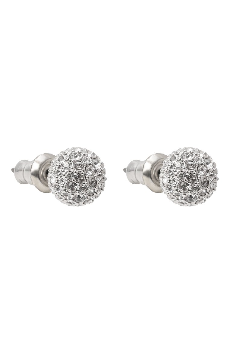 Женские серьги dextera SWAROVSKI серебряного цвета, арт. 5700290 | Фото 3 (Материал: Кристаллы, Металл; Нос: Не проставлено)
