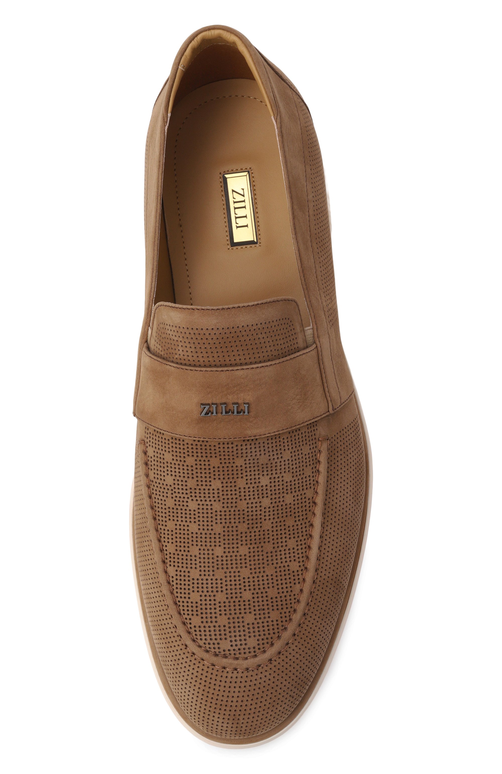 Лоферы из нубука ZILLI, арт. H0306AM1401VZPU05, фото 5