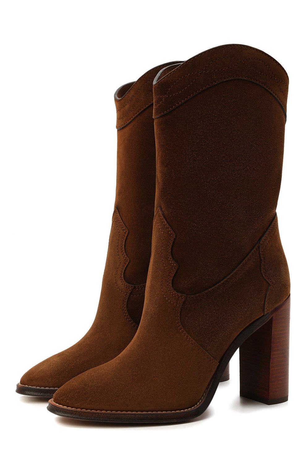 Замшевые сапоги kate SAINT LAURENT, арт. 622926/1NZ00, фото 1