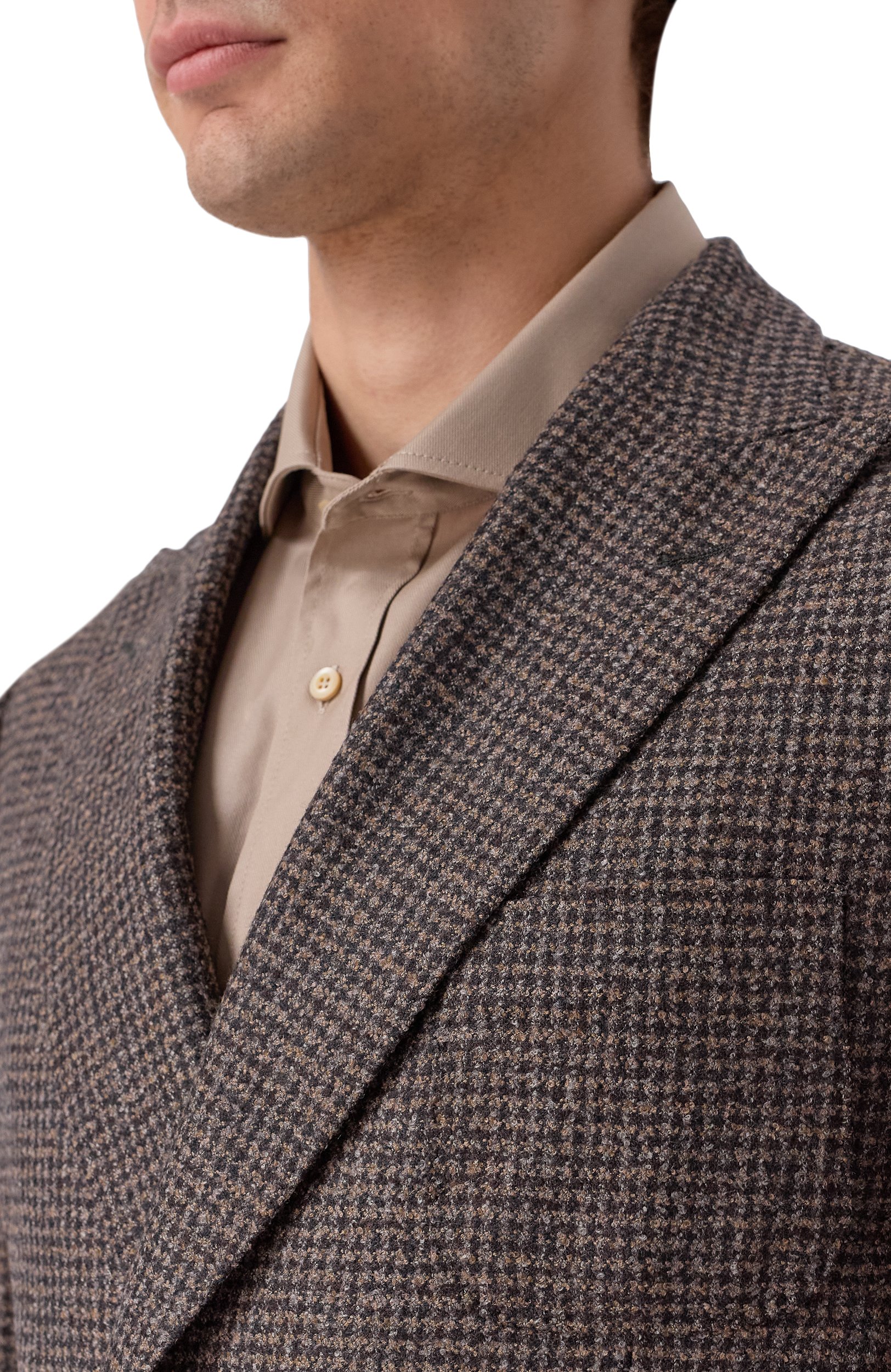 Шерстяной пиджак CORNELIANI коричневого цвета по цене 128500 руб., арт. 28X009/2A16360, фото 5 Шерстяной пиджак CORNELIANI, арт. 28X009/2A16360, фото 5