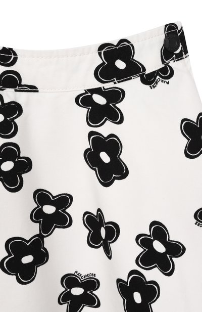 Хлопковая юбка MARC JACOBS (THE) черно-белого цвета по цене 22100 руб., арт. W60727, фото 3 Хлопковая юбка MARC JACOBS (THE), арт. W60727, фото 3