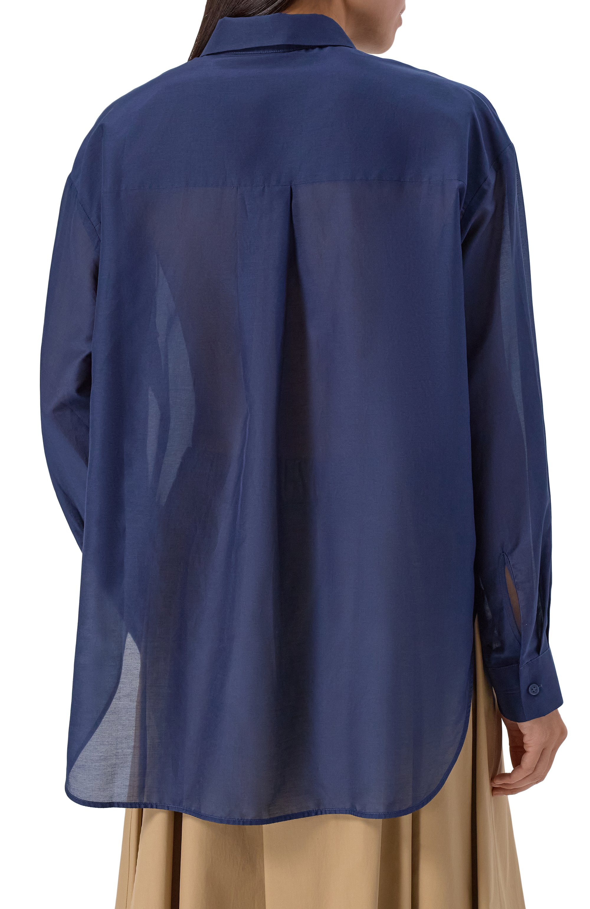 Рубашка из хлопка и шелка 12 STOREEZ, арт. 126445, фото 4