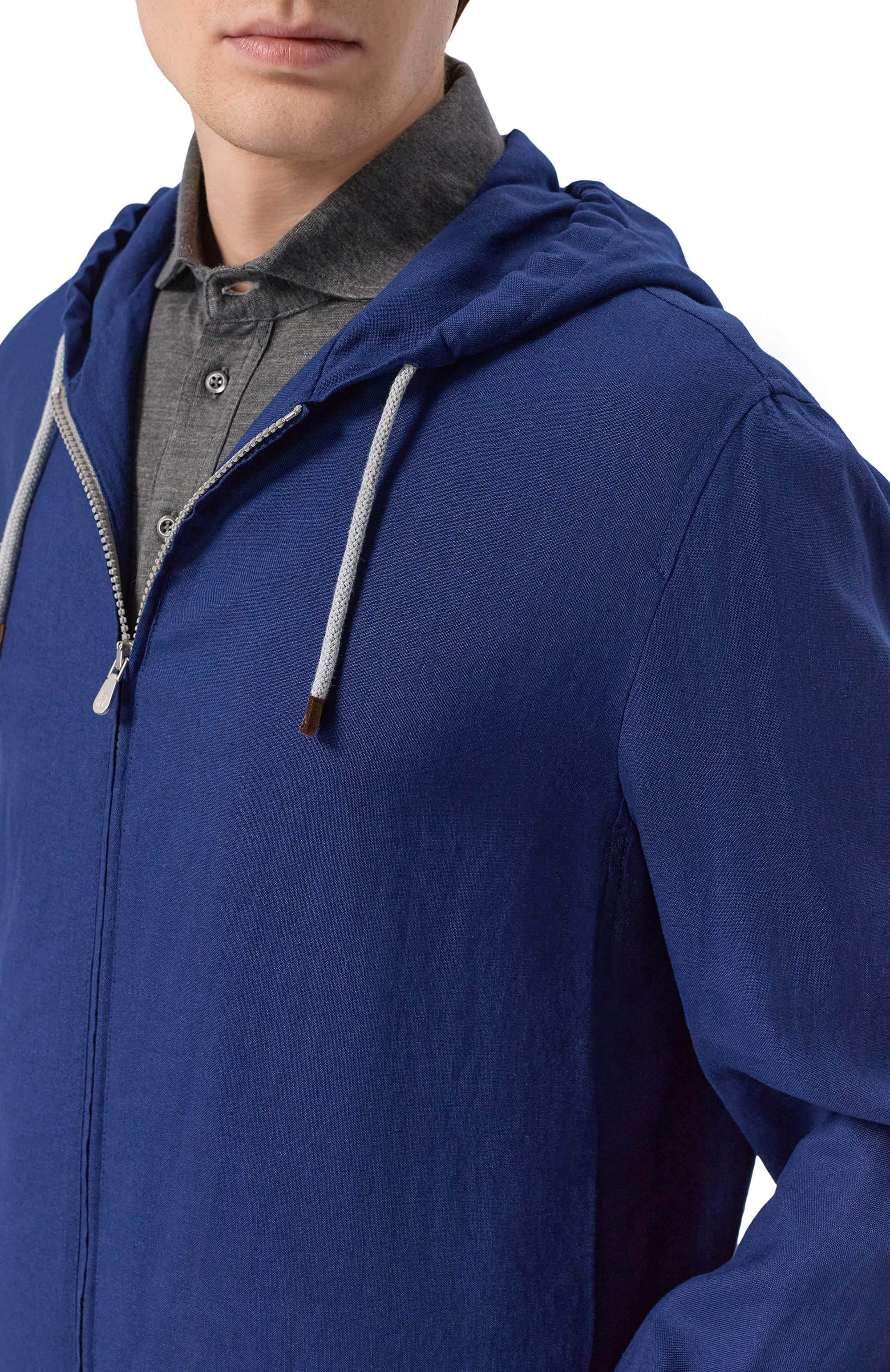 Бомбер изо льна и шерсти BRUNELLO CUCINELLI, арт. MW4946873, фото 5