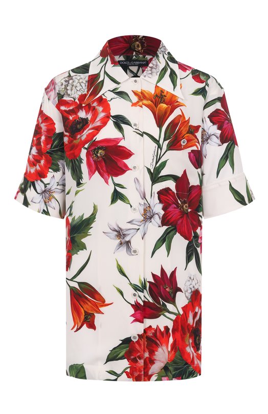 фото Шелковая рубашка dolce & gabbana