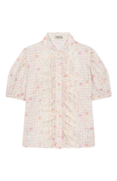 Хлопковая блузка DESIGNERS CAT, арт. 100000K01001768/NADINA BL0USE