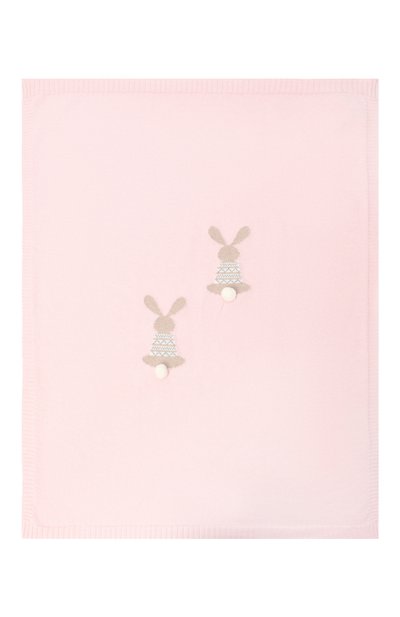 Одеяло из шерсти и кашемира BABY T розового цвета по цене 18200 руб., арт. 25AI152C0, фото 3 Одеяло из шерсти и кашемира BABY T, арт. 25AI152C0, фото 3