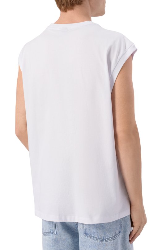 Хлопковая майка Comme des Fuckdown CFABM02005 Белый  CFABM02005 Фото 4