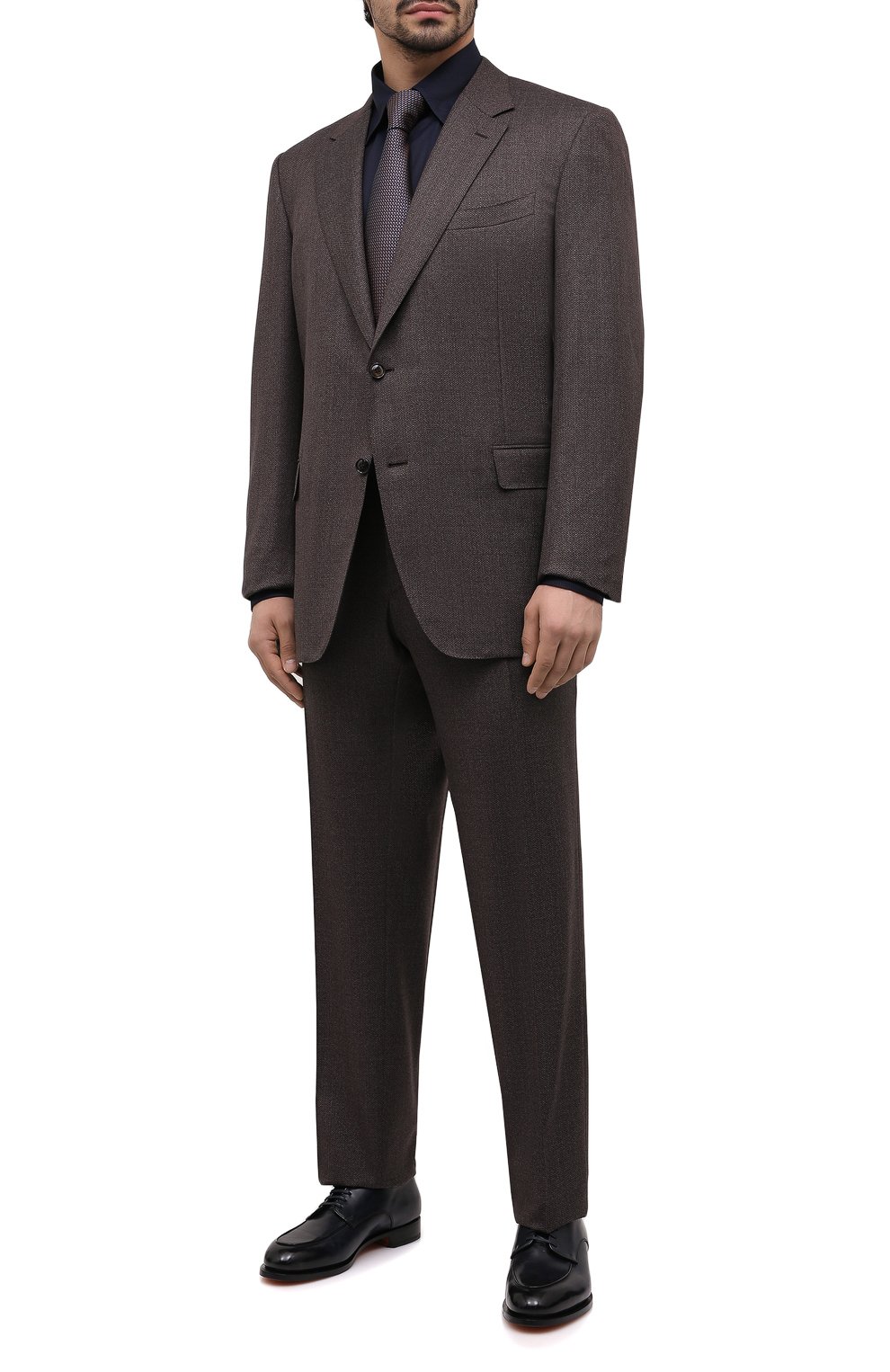 Хлопковая сорочка ZILLI темно-синего цвета по цене 89500 руб., арт. MFU-00702-01077/0001/45-49, фото 2 Хлопковая сорочка ZILLI, арт. MFU-00702-01077/0001/45-49, фото 2