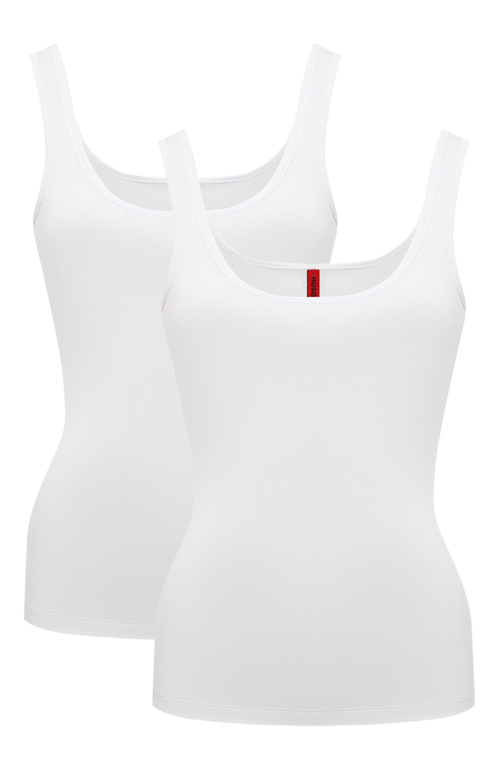 Комплект из двух хлопковых маек HUGO белого цвета по цене 6735 руб., арт. 50469682, фото 1 Комплект из двух хлопковых маек HUGO, арт. 50469682, фото 1