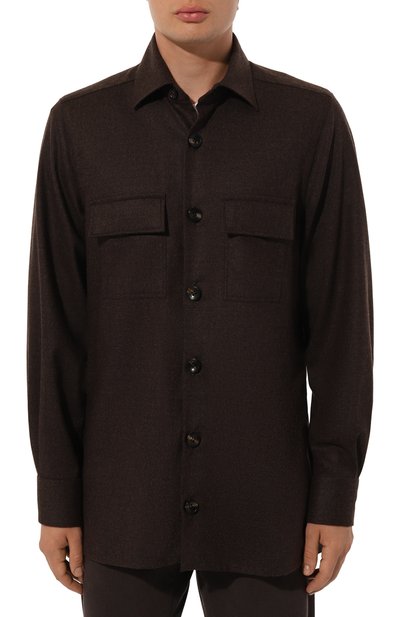 Шерстяная рубашка KITON, арт. UMC016K0123E07, фото 3