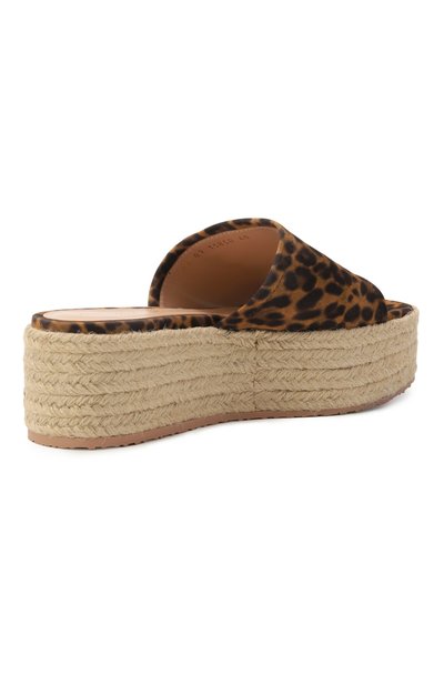 Замшевые сабо GIANVITO ROSSI леопардового цвета по цене 99500 руб., арт. G15850.40RIC.CLJALPN, фото 5 Замшевые сабо GIANVITO ROSSI, арт. G15850.40RIC.CLJALPN, фото 5