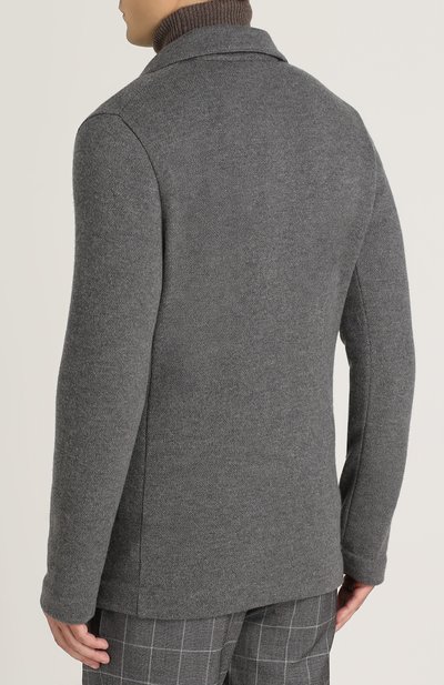 Однобортный пиджак из смеси шерсти и кашемира RALPH LAUREN, арт. 790662913, фото 4