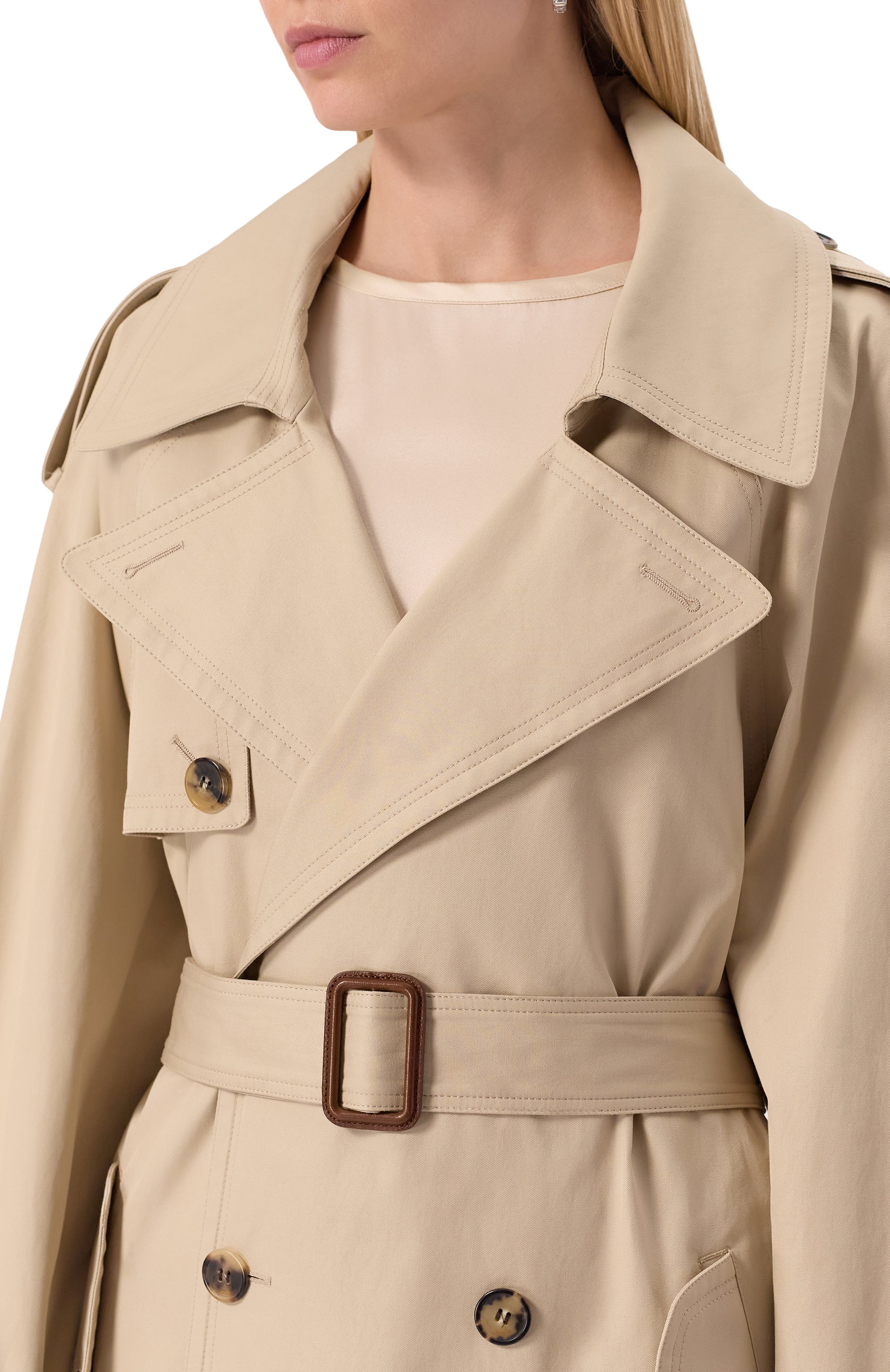 Хлопковый тренч SAINT LAURENT, арт. 812414/Y3A99, фото 5