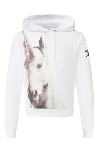 Женский хлопковое худи BURBERRY, арт. 8013675