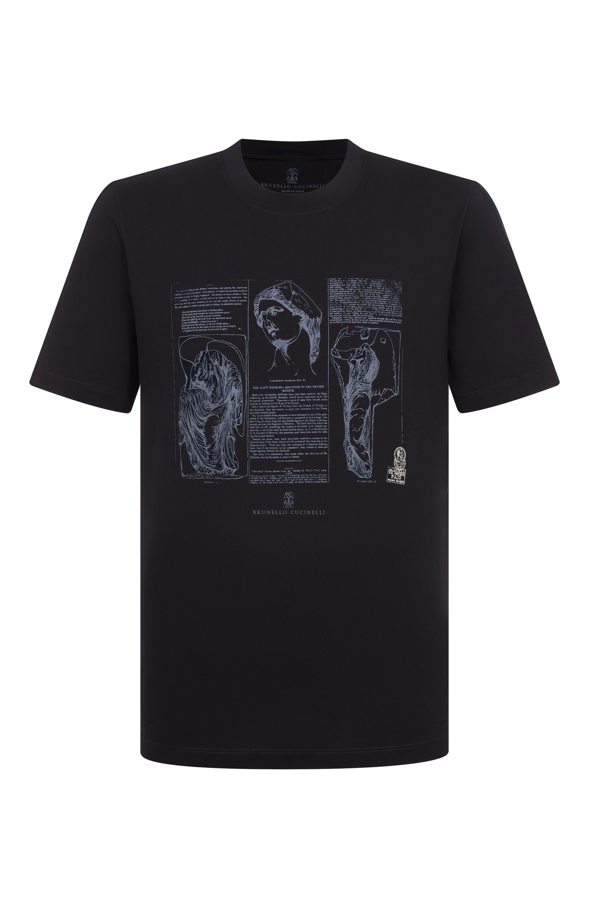 Хлопковая футболка BRUNELLO CUCINELLI, арт. M0B138517, фото 1