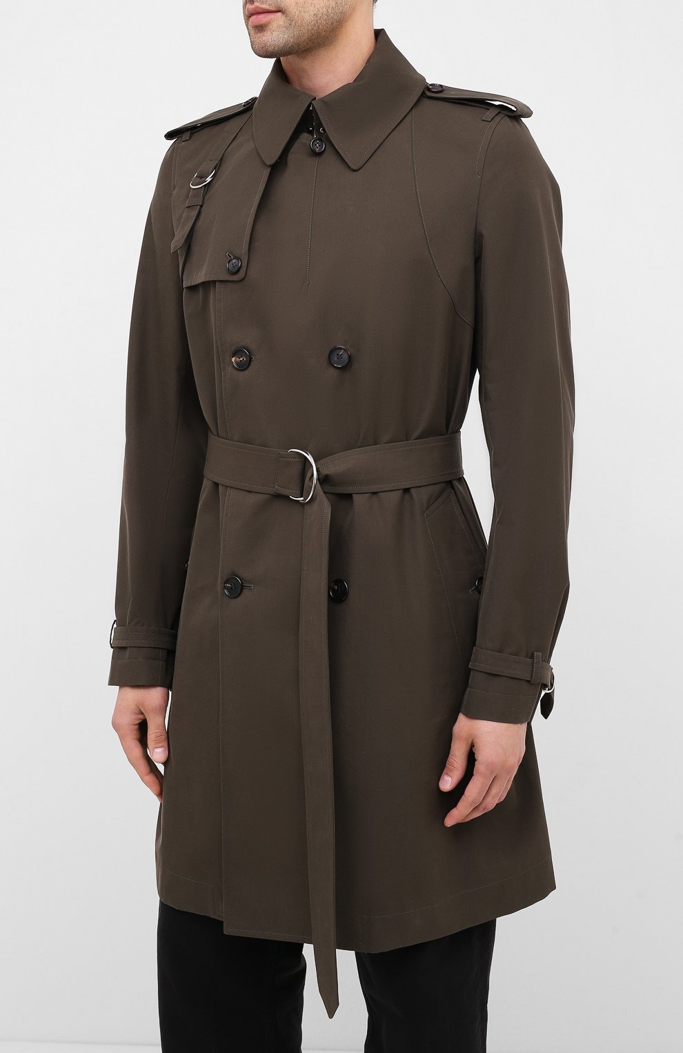 Хлопковый тренч ALEXANDER MCQUEEN, арт. 615573/QPS44, фото 3