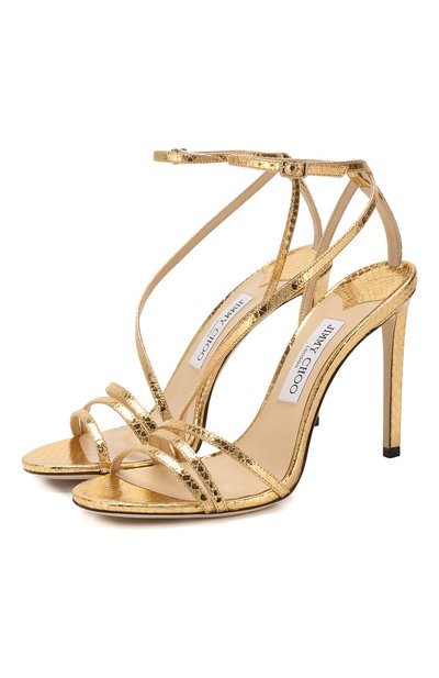 Кожаные босоножки tesca 100 JIMMY CHOO, арт. TESCA 100/WKE, фото 1