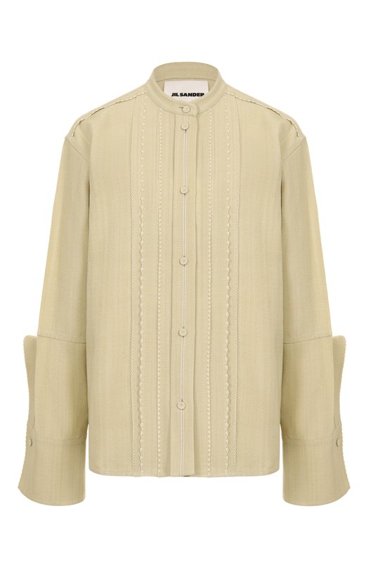 Рубашка из вискозы и шелка Jil Sander J02DL0231-J65005 None J02DL0231-J65005