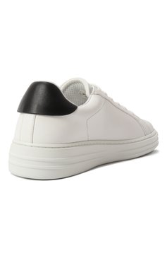 Женские кожаные кеды MSGM белого цвета, арт. 3841MDS506/787 | Фото 5 (Подошва: Платформа; Материал внутренний: Натуральная кожа; Драгоценные камни: Проставлено; Материал сплава: Проставлено; Материал внешний: Натуральная кожа; Кросс-КТ: Низкие; Стили: Кэжуэл; Материал утеплителя: Без утеплителя)