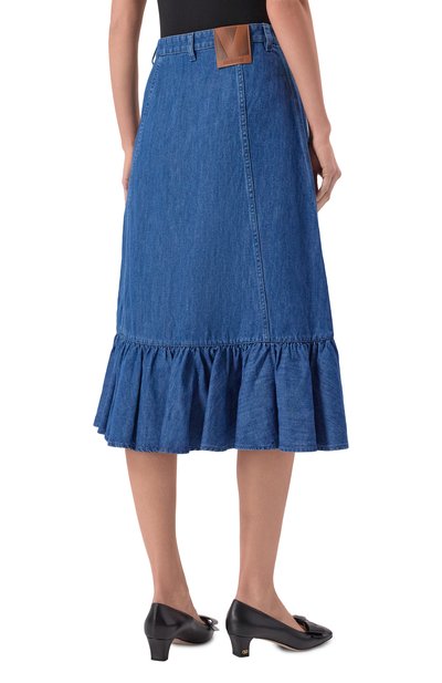 Джинсовая юбка VALENTINO, арт. 6B3DD18L/94C, фото 4