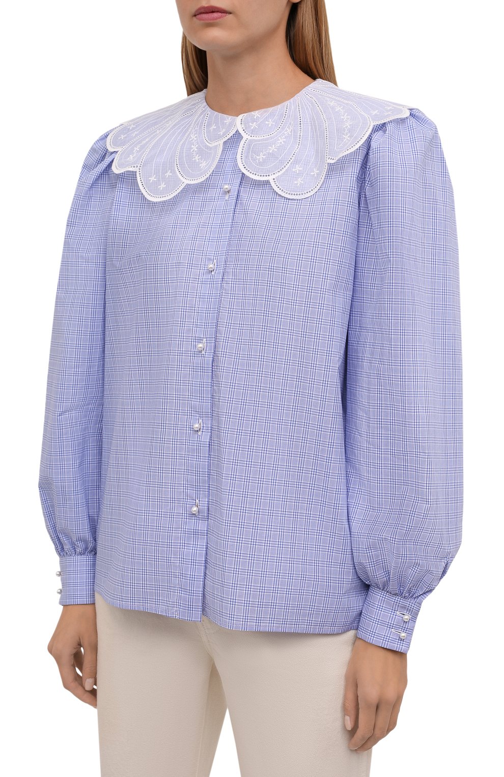 Хлопковая блузка ALESSANDRA RICH, арт. FAB2658-F3389, фото 3