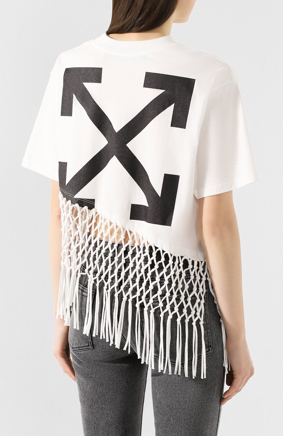 Хлопковая футболка OFF-WHITE, арт. 0WAA075R20F291250110, фото 4