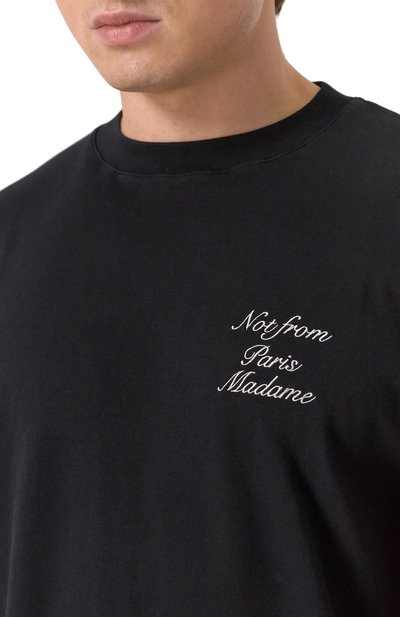 Хлопковый лонгслив DROLE DE MONSIEUR, арт. E-TS220-C0002-BL, фото 5