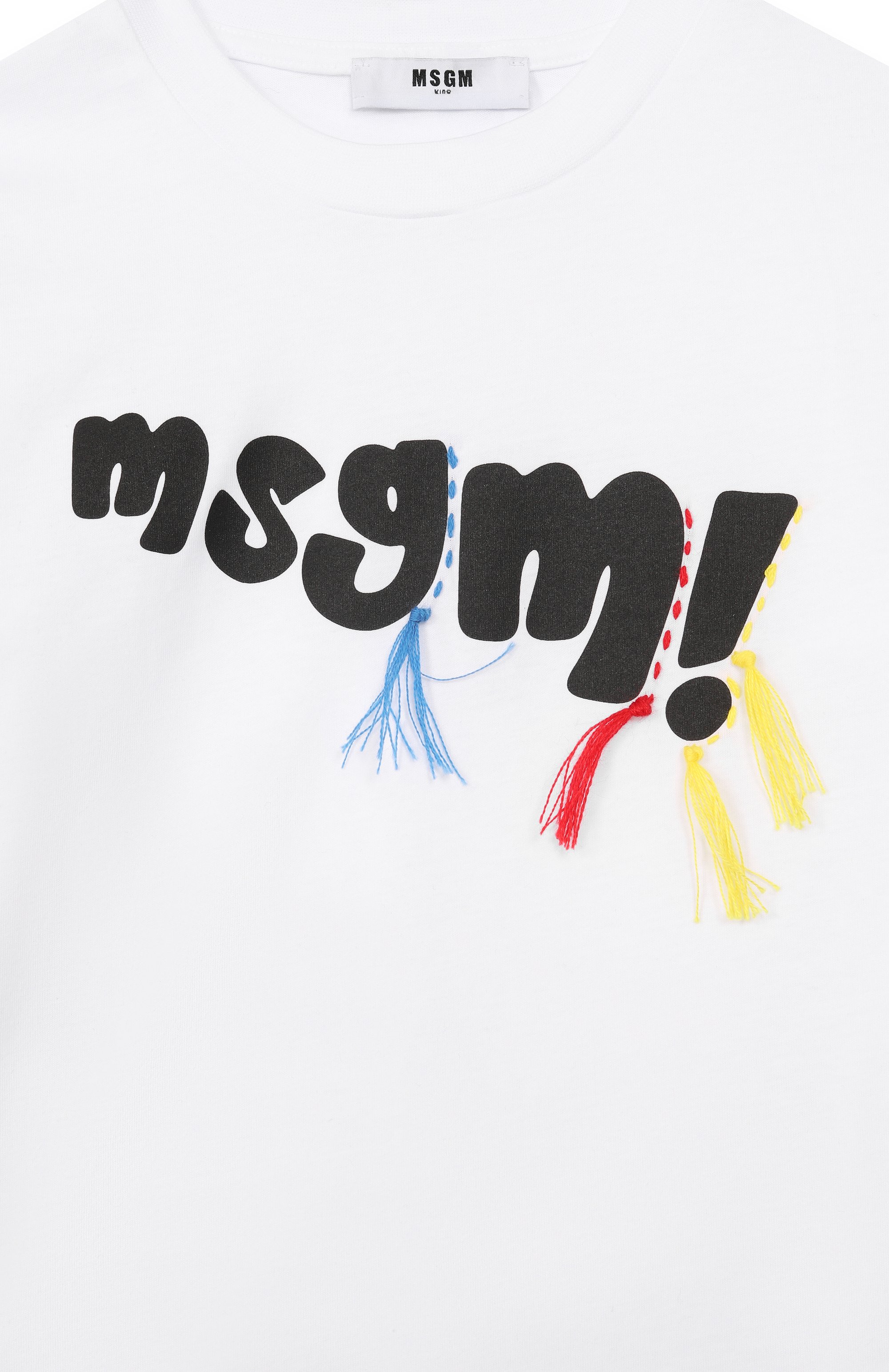 Хлопковая футболка MSGM KIDS, арт. S6MSJUTH136, фото 3