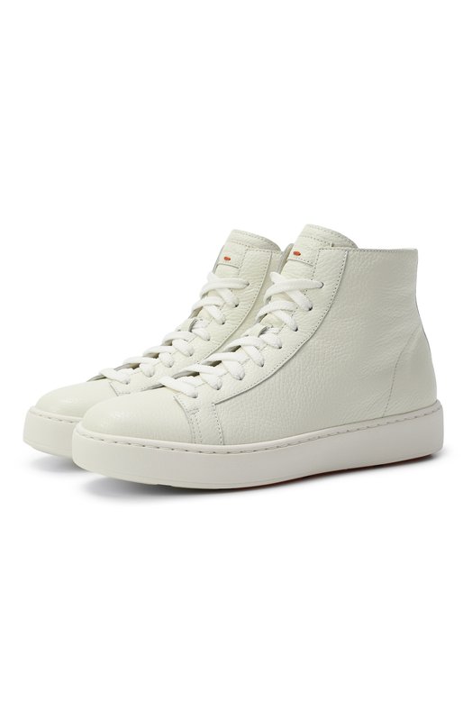 

Кожаные кеды Santoni, Белый