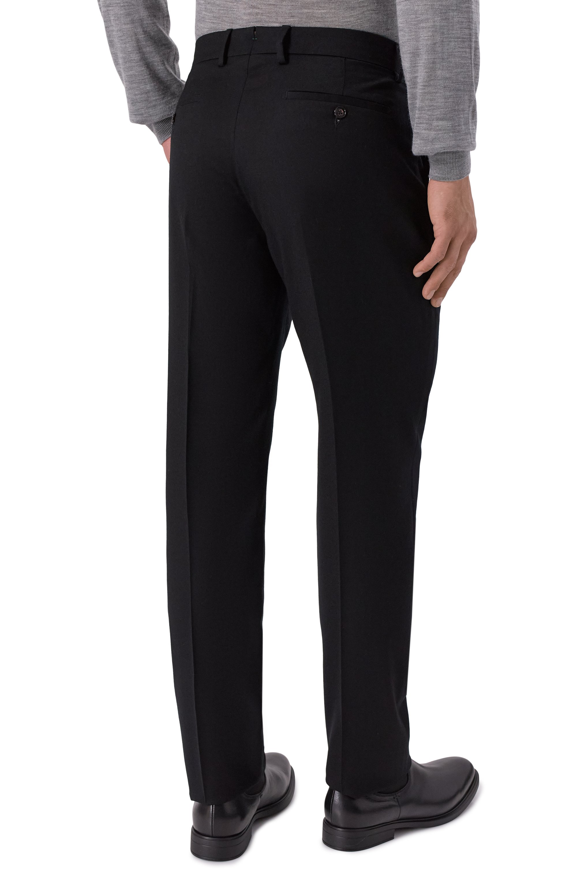 Шерстяные брюки BERWICH черного цвета по цене 39400 руб., арт. VULCAN0 195/RD5470, фото 4 Шерстяные брюки BERWICH, арт. VULCAN0 195/RD5470, фото 4