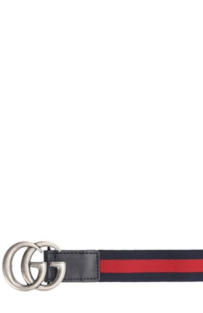 Ремень с кожаной отделкой и металлической пряжкой GUCCI, арт. 432707/HAENN, фото 3