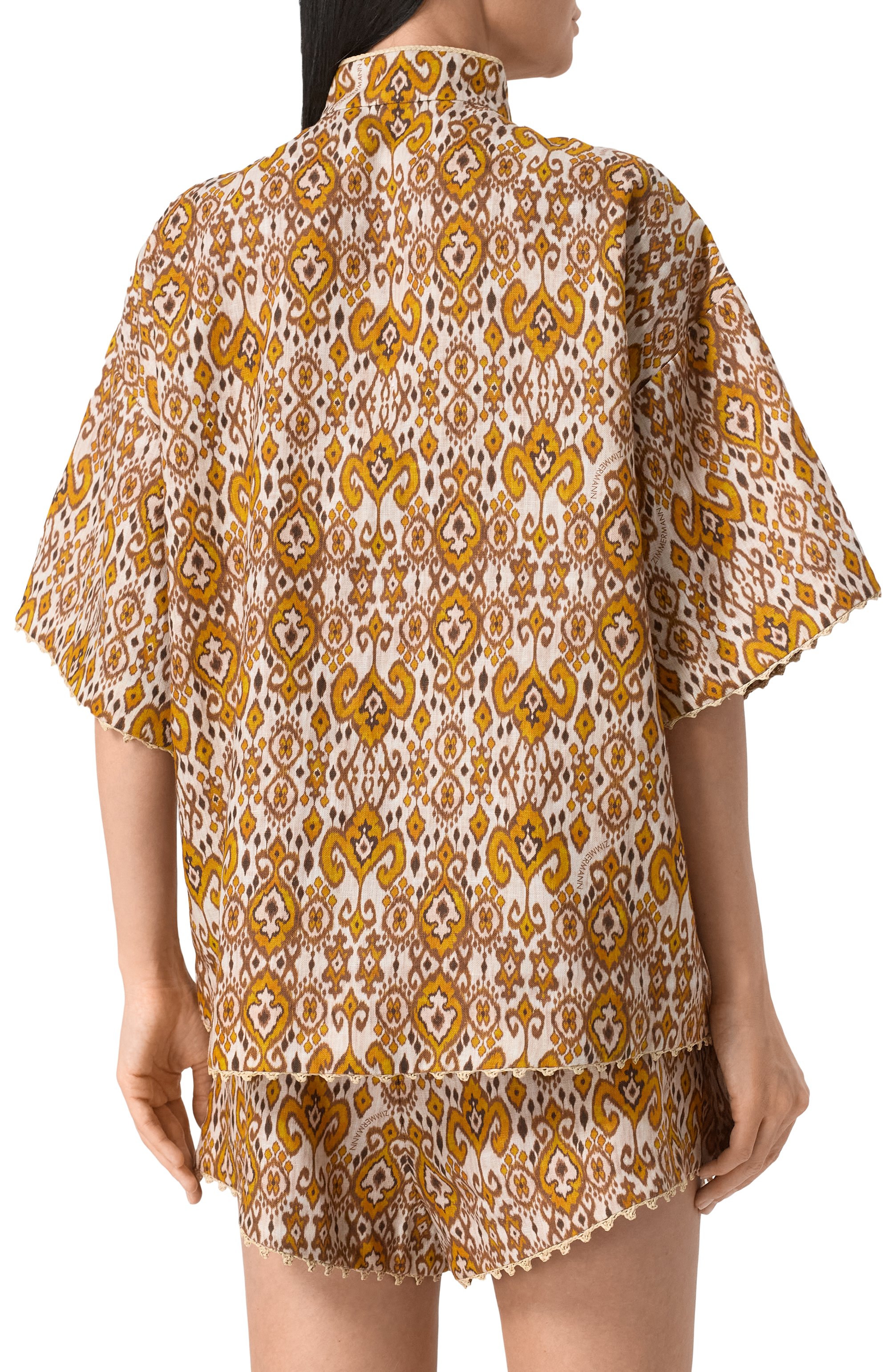 Льняная рубашка ZIMMERMANN, арт. 1316TRS251, фото 4