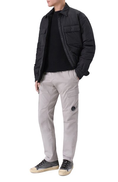 Хлопковый свитер C.P. COMPANY, арт. 20CMKN095A/110560A, фото 2