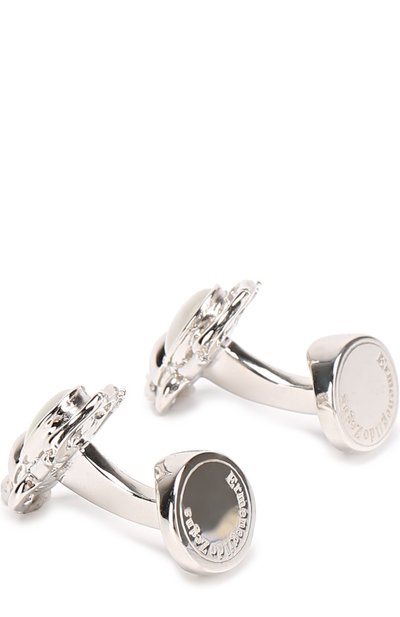 Запонки с кристаллами swarovski ZEGNA белого цвета по цене 17650 руб., арт. ZCL0770, фото 2 Запонки с кристаллами swarovski ZEGNA, арт. ZCL0770, фото 2