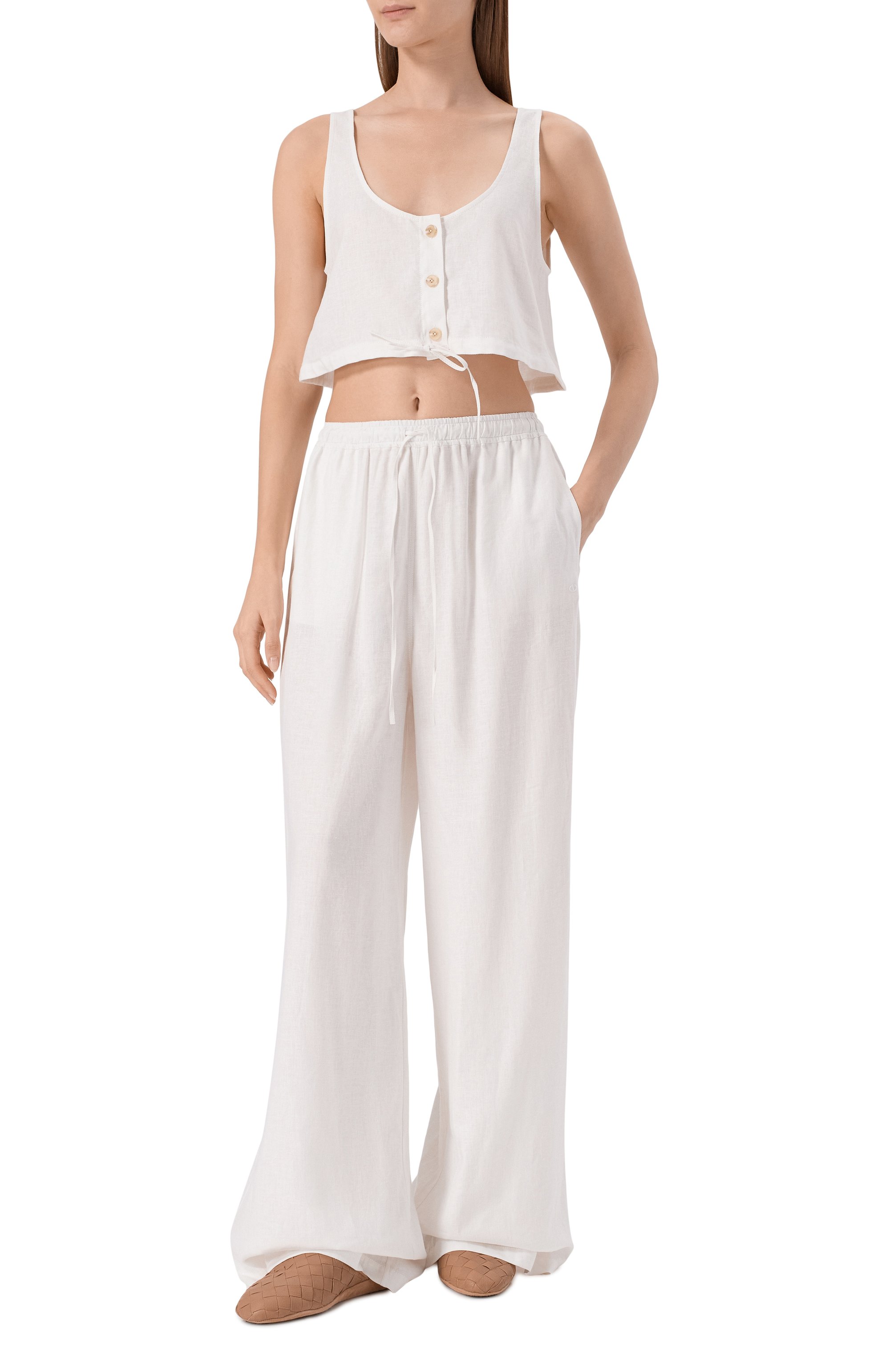 Топ изо льна и вискозы EDOMO, арт. T002112SS25, фото 2