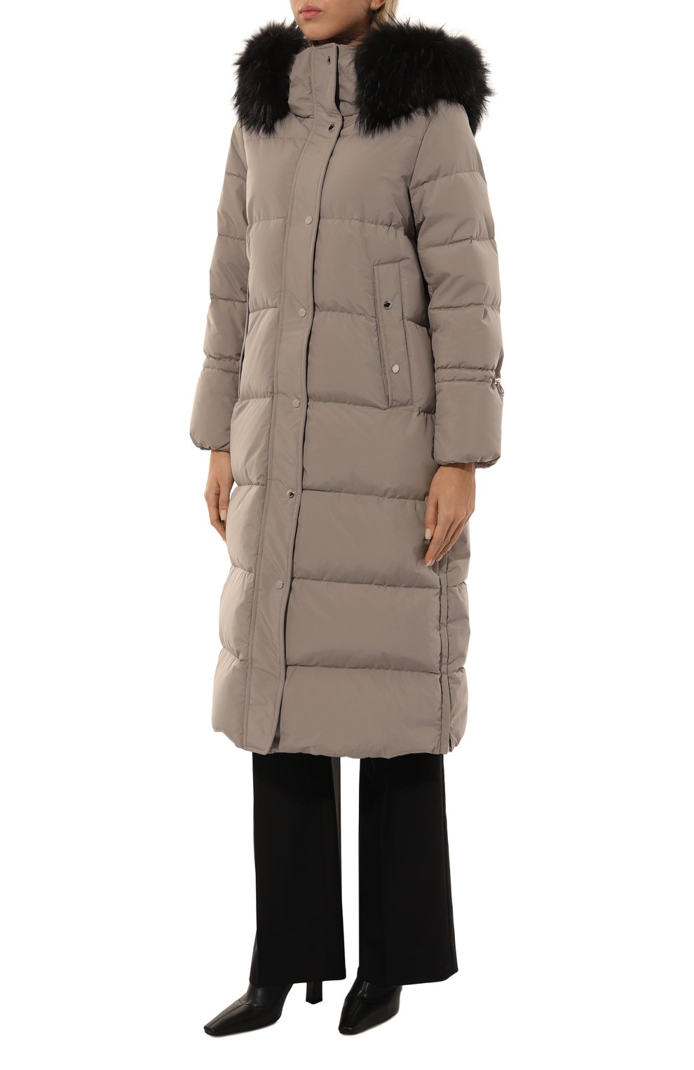 Пуховик breuil-fur-stp MOORER темно-серого цвета по цене 299000 руб., арт. RUF-LIUER-STP_SET_, фото 3 Пуховик breuil-fur-stp MOORER, арт. RUF-LIUER-STP_SET_, фото 3