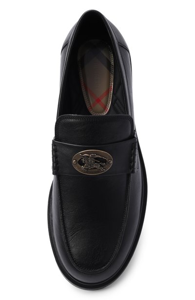 Кожаные лоферы pembroke BURBERRY черного цвета по цене 105000 руб., арт. 8127954, фото 5 Кожаные лоферы pembroke BURBERRY, арт. 8127954, фото 5