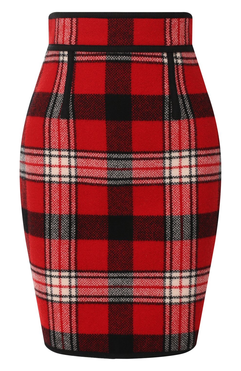 Шерстяная юбка DSQUARED2 красного цвета по цене 35250 руб., арт. S75MA0666/S52054, фото 1 Шерстяная юбка DSQUARED2, арт. S75MA0666/S52054, фото 1