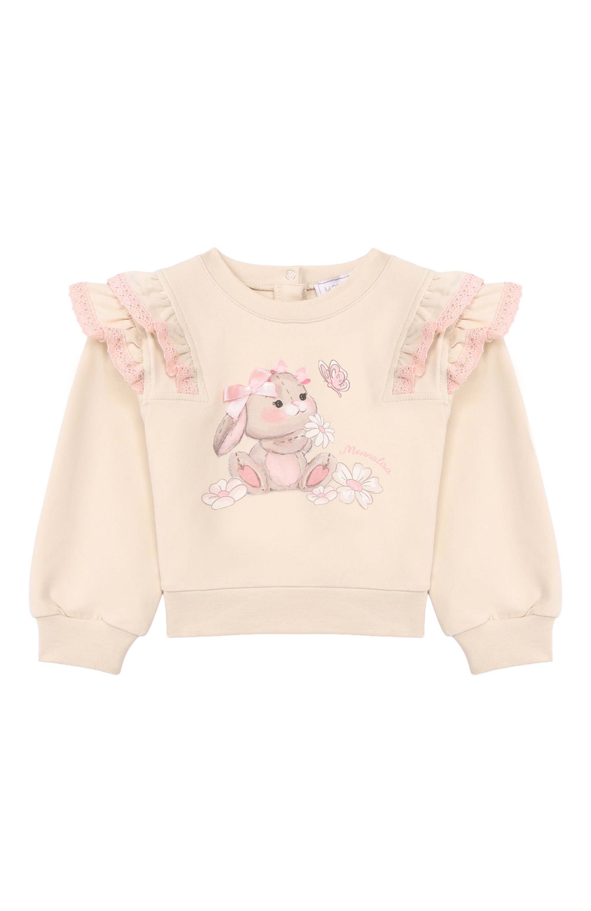 Хлопковый свитшот MONNALISA, арт. 39G607, фото 1