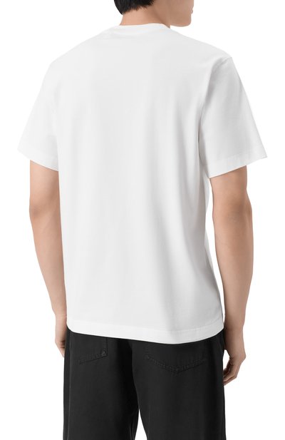 Хлопковая футболка BURBERRY, арт. 8122389, фото 4