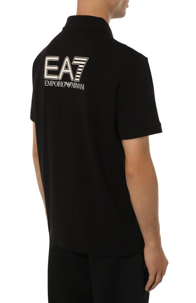Хлопковое поло EA7, арт. 6DPF16/PJVQZ/XL, фото 4