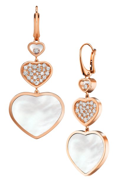 Женские серьги happy hearts CHOPARD, арт. 837482-5316