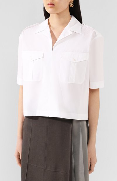 Хлопковая рубашка ACNE STUDIOS, арт. AC0193/W, фото 3