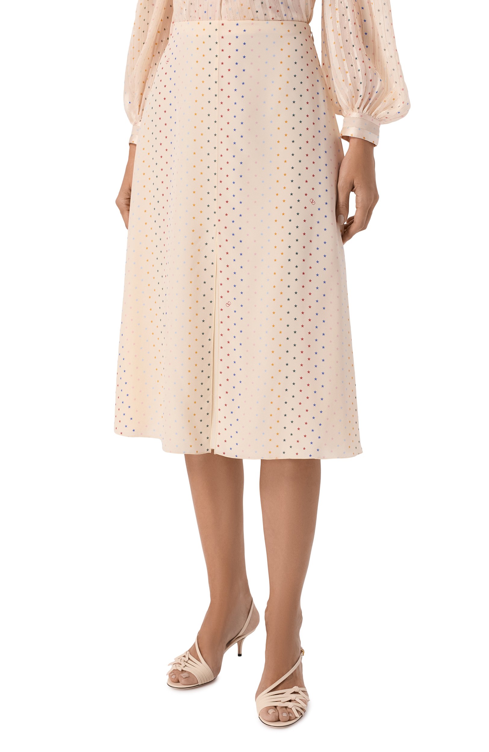Шелковая юбка VALENTINO, арт. 9B3RAF67/ABT, фото 3