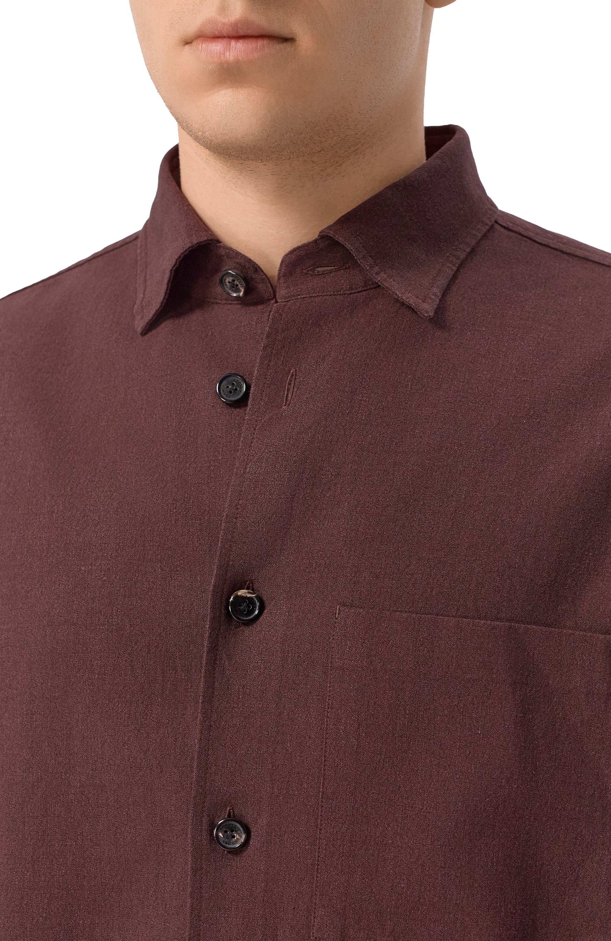 Рубашка изо льна и вискозы BOGNER, арт. 58731270, фото 5