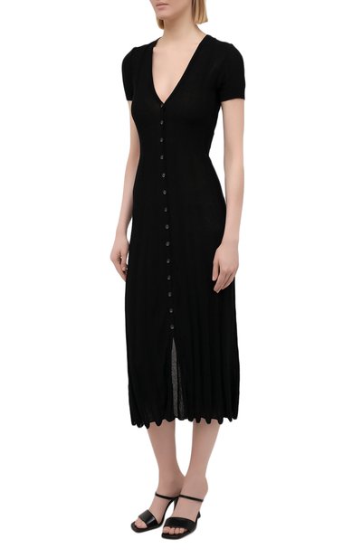 Хлопковое платье JACQUEMUS черного цвета по цене 43900 руб., арт. 211KN20/200990, фото 3 Хлопковое платье JACQUEMUS, арт. 211KN20/200990, фото 3